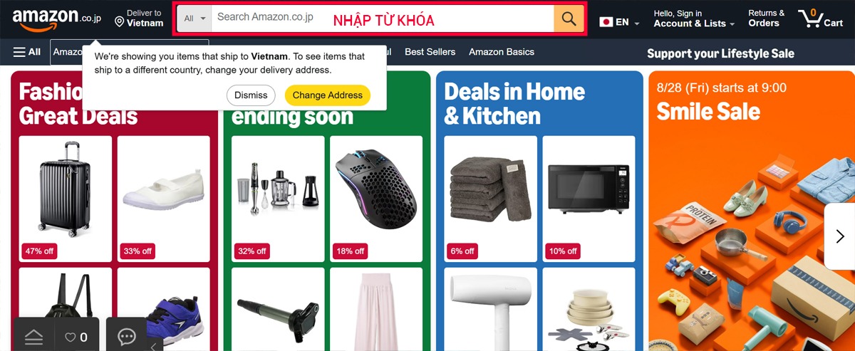 Tìm kiếm từ khóa hoặc sử dụng bộ lọc thương hiệu, sản phầm