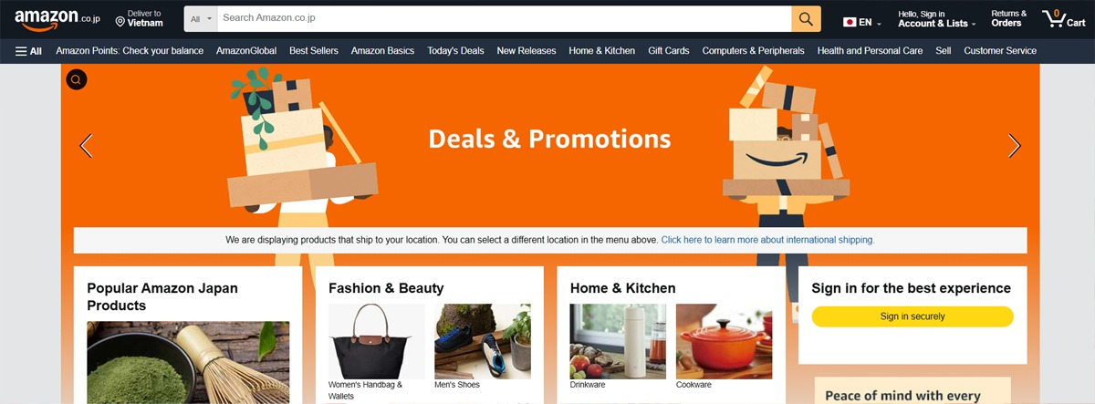 Amazon Nhật Bản