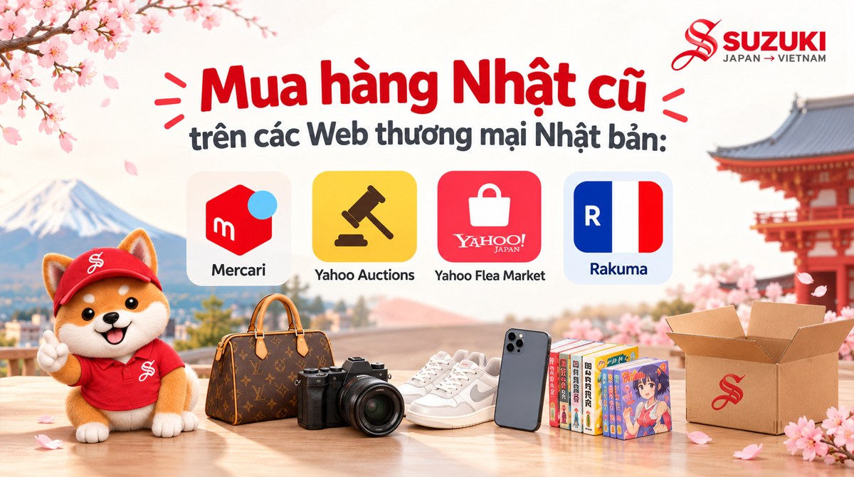 Mua trên các trang web đồ cũ ở Nhật