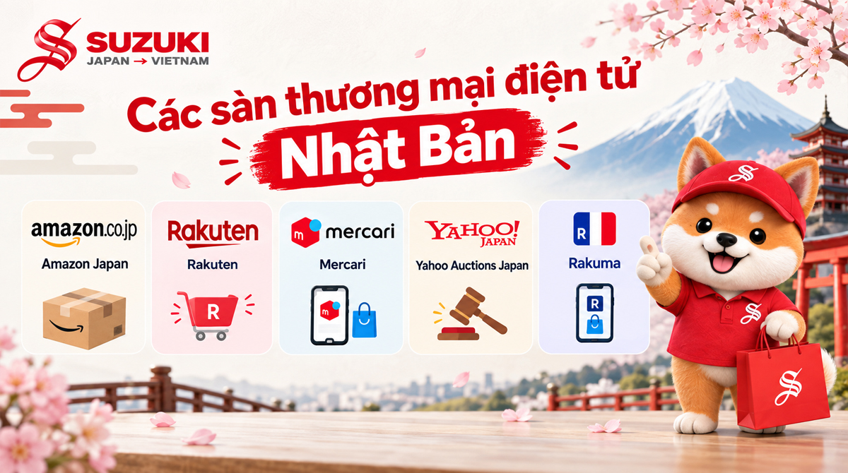 Mua đồ gia dụng trên các sàn thương mại điện tử Nhật Bản