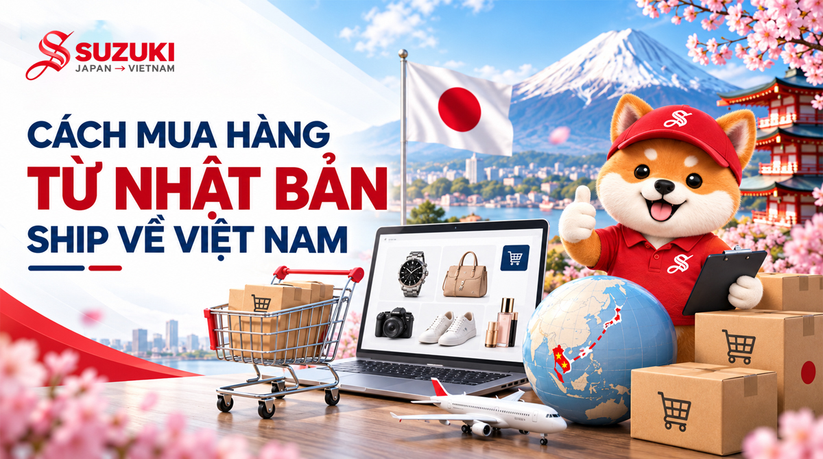 Cách mua hàng từ Nhật Bản ship về Việt Nam: Hướng dẫn tự order từ A-Z