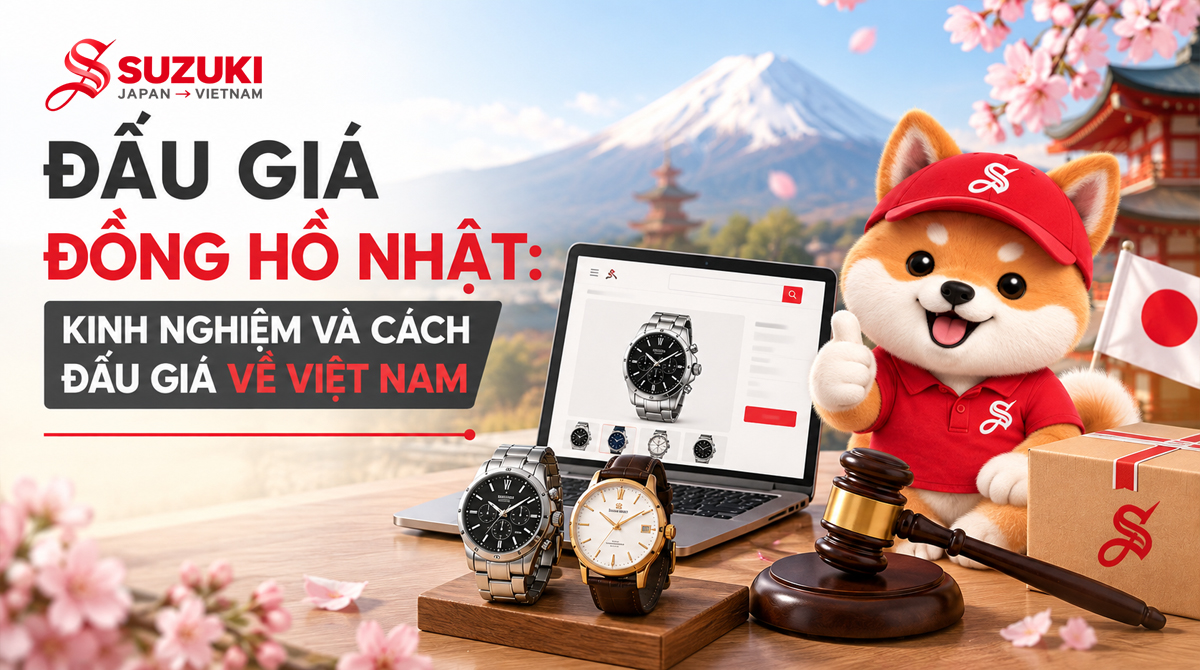Đấu giá đồng hồ Nhật: Kinh nghiệm và cách đấu giá về Việt Nam