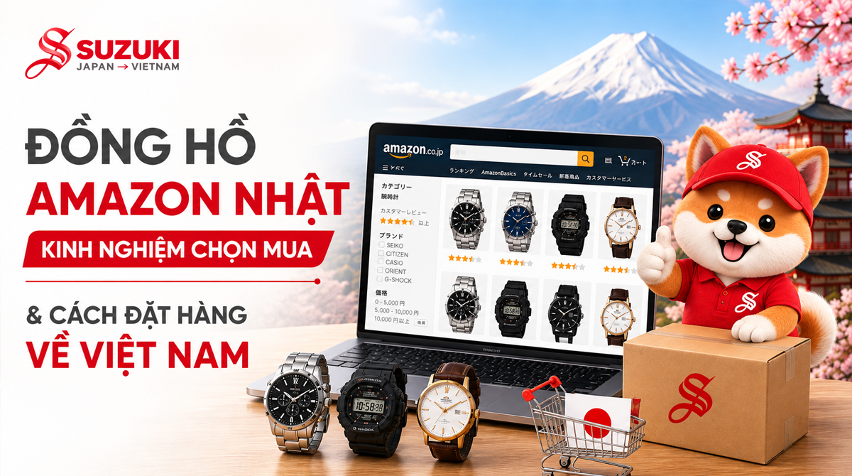 Đồng hồ Amazon Nhật: Kinh nghiệm chọn mua và cách đặt hàng về Việt Nam