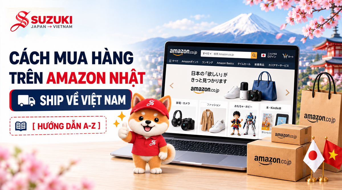 Cách mua hàng trên Amazon Nhật ship về Việt Nam [Hướng dẫn A-Z]