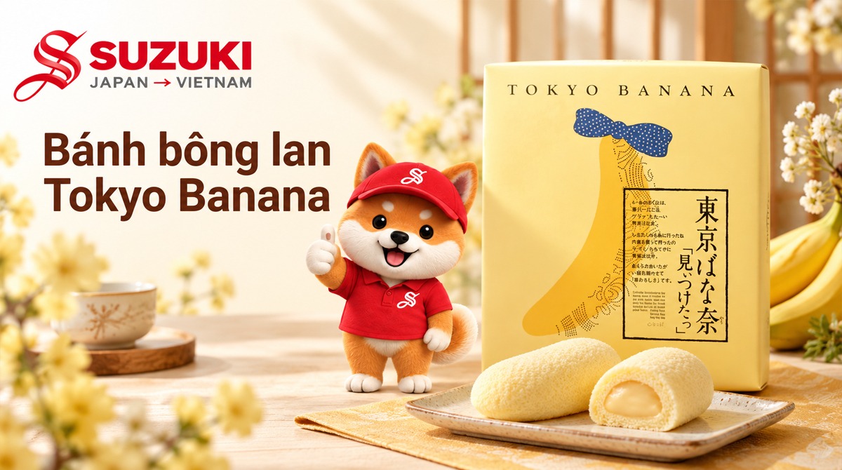 Bánh bông lan Tokyo Banana