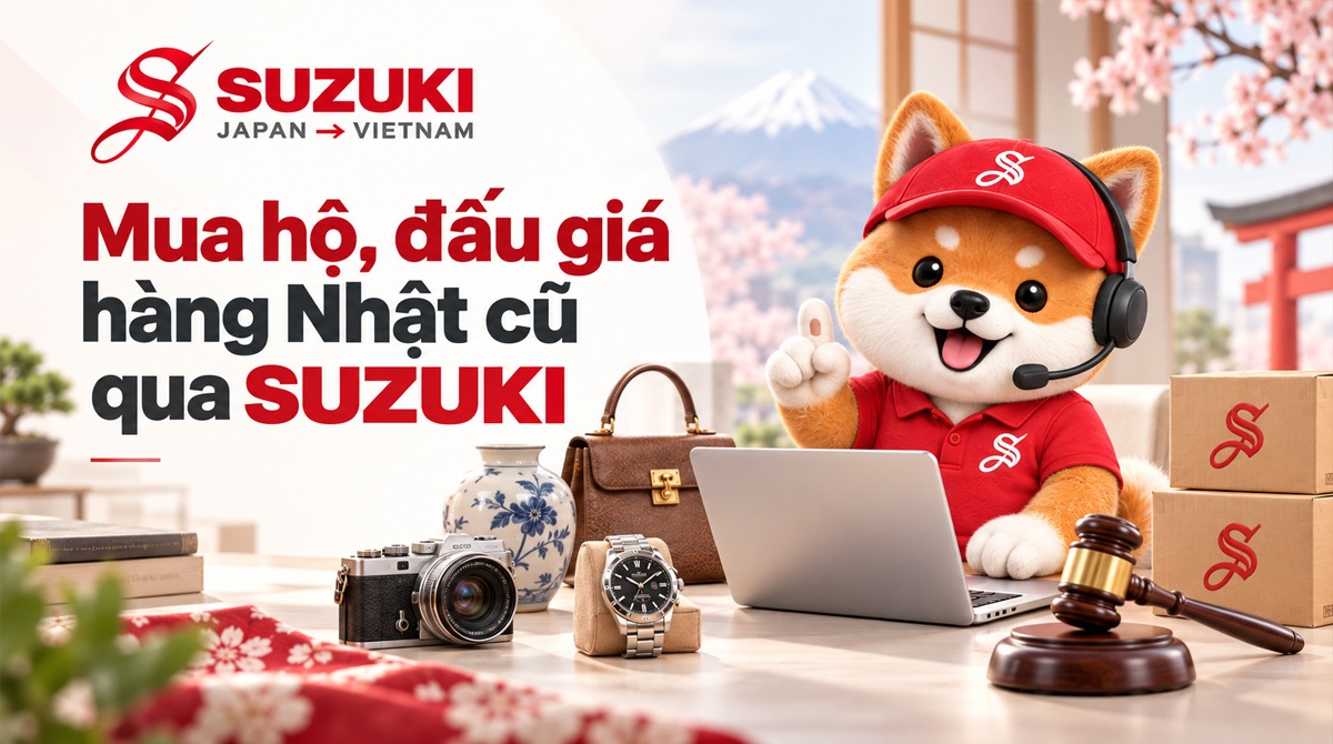 Mua hộ, đấu giá hàng Nhật cũ qua SUZUKI